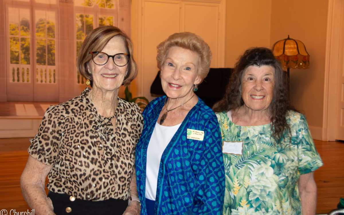 Members gathered in the hall
