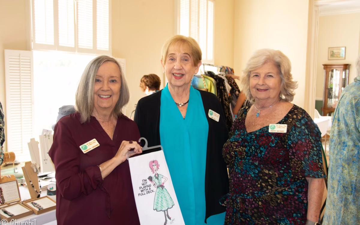 Members gathered in the hall