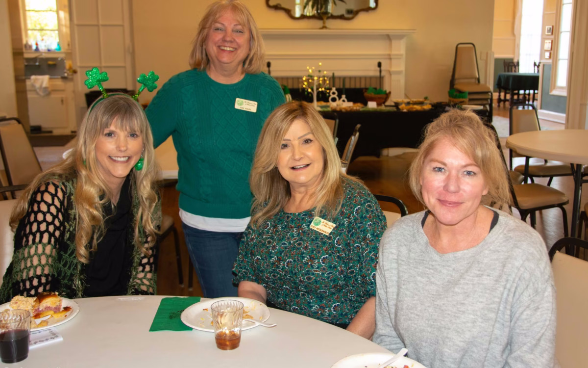 Members at a luncheon program